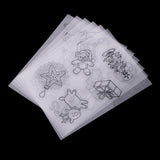 Maxbell 6 Pieces Multi Patterns Christmas DIY Printer Inkjet White Shrink Plastic Sheets Shrinkable Paper Film for Making Xmas Jewelry /Craft / Decorations - Aladdin Shoppers