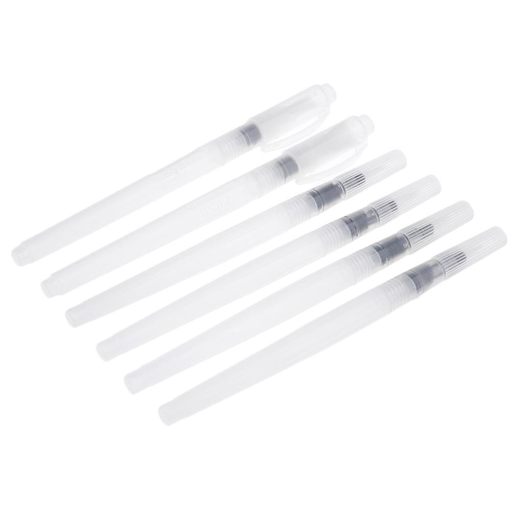 Maxbell 6 Pieces Solid Watercolor Brush Pens Water Storage Brush Pens For Artists - Aladdin Shoppers