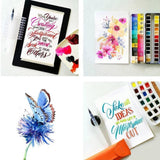 Maxbell 6 Pieces Solid Watercolor Brush Pens Water Storage Brush Pens For Artists - Aladdin Shoppers