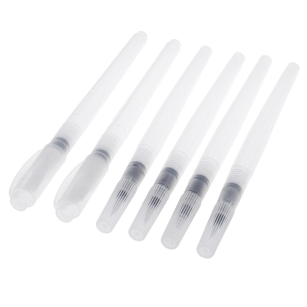 Maxbell 6 Pieces Solid Watercolor Brush Pens Water Storage Brush Pens For Artists - Aladdin Shoppers