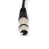 Maxbell 6" XLR 3 pin FEMALE jack to 2 dual MALE plug Y SPLITTER mic PA DJ cable - Aladdin Shoppers