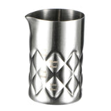 Maxbell 60ml Checked Cocktail Mixing Glass Stainless Steel Bartender Tool Silver - Aladdin Shoppers
