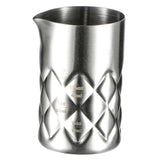 Maxbell 60ml Checked Cocktail Mixing Glass Stainless Steel Bartender Tool Silver - Aladdin Shoppers