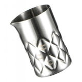 Maxbell 60ml Checked Cocktail Mixing Glass Stainless Steel Bartender Tool Silver - Aladdin Shoppers