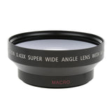 Maxbell 62mm 0.45x Wide Angle Lens with Macro for Canon Nikon Sony Digital Cameras. Includes 2 x Lens Hood and Protector Bag - Aladdin Shoppers