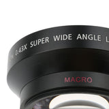 Maxbell 62mm 0.45x Wide Angle Lens with Macro for Canon Nikon Sony Digital Cameras. Includes 2 x Lens Hood and Protector Bag - Aladdin Shoppers