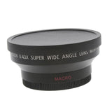 Maxbell 62mm 0.45x Wide Angle Lens with Macro for Canon Nikon Sony Digital Cameras. Includes 2 x Lens Hood and Protector Bag - Aladdin Shoppers