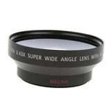 Maxbell 62mm 0.45x Wide Angle Lens with Macro for Canon Nikon Sony Digital Cameras. Includes 2 x Lens Hood and Protector Bag - Aladdin Shoppers