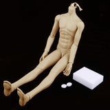 Maxbell 65cm 1/3 BJD Resin Male Nude Body 13-Jointed Dolls Parts Accessories Normal - Aladdin Shoppers