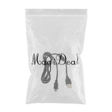 Maxbell 6ft USB Data Sync Charging Charger Cable For Sony PlayStation 3 PS3 Controller - Black