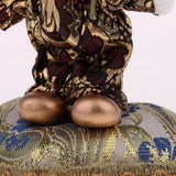 Maxbell 6inch Pocerlain Triangel Doll Clown Model Music Box Home Ornament Brown - Aladdin Shoppers