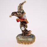 Maxbell 6inch Pocerlain Triangel Doll Clown Model Music Box Home Ornament Brown - Aladdin Shoppers