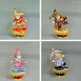 Maxbell 6inch Pocerlain Triangel Doll Clown Model Music Box Home Ornament Brown - Aladdin Shoppers