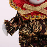 Maxbell 6inch Pocerlain Triangel Doll Clown Model Music Box Home Ornament Brown - Aladdin Shoppers
