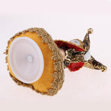 Maxbell 6inch Pocerlain Triangel Doll Clown Model Music Box Home Ornament Brown - Aladdin Shoppers