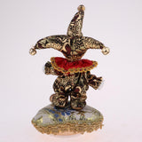 Maxbell 6inch Pocerlain Triangel Doll Clown Model Music Box Home Ornament Brown - Aladdin Shoppers