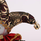 Maxbell 6inch Pocerlain Triangel Doll Clown Model Music Box Home Ornament Brown - Aladdin Shoppers