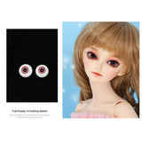 Maxbell 6mm Doll Eyeballs Round Glass Eyes for DIY Doll Making Crafts Aubergine - Aladdin Shoppers
