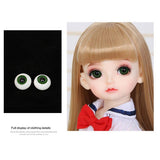 Maxbell 6mm Doll Eyeballs Round Glass Eyes for DIY Doll Making Crafts Blackish Green - Aladdin Shoppers