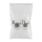 Maxbell 6mm Doll Eyeballs Round Glass Eyes for DIY Doll Making Crafts Blackish Green - Aladdin Shoppers