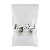 Maxbell 6mm Doll Eyeballs Round Glass Eyes for DIY Doll Making Crafts Light Gray - Aladdin Shoppers