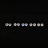 Maxbell 6mm Doll Eyeballs Round Glass Eyes for DIY Doll Making Crafts Light Gray - Aladdin Shoppers