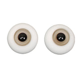 Maxbell 6mm Doll Eyeballs Round Glass Eyes for DIY Doll Making Crafts Light Gray