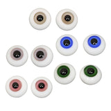 Maxbell 6mm Doll Eyeballs Round Glass Eyes for DIY Doll Making Crafts Light Gray - Aladdin Shoppers