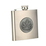 Maxbell 6oz Hip Flask Funnel Stainless Steel Pocket Container Liquor Alcohol color2 - Aladdin Shoppers