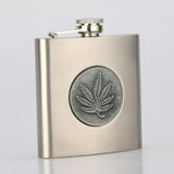 Maxbell 6oz Hip Flask Funnel Stainless Steel Pocket Container Liquor Alcohol color2 - Aladdin Shoppers