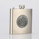 Maxbell 6oz Hip Flask Funnel Stainless Steel Pocket Container Liquor Alcohol color2 - Aladdin Shoppers