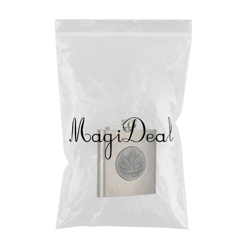 Maxbell 6oz Hip Flask Funnel Stainless Steel Pocket Container Liquor Alcohol color2 - Aladdin Shoppers