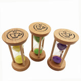 Maxbell 6x Wooden Kitchen Cooking Baking Sand Timer Reading Game Hourglass Round - Aladdin Shoppers