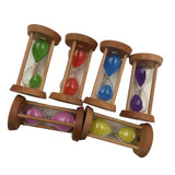 Maxbell 6x Wooden Kitchen Cooking Baking Sand Timer Reading Game Hourglass Round - Aladdin Shoppers