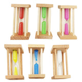 Maxbell 6x Wooden Kitchen Cooking Baking Sand Timer Reading Game Hourglass Square - Aladdin Shoppers
