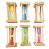 Maxbell 6x Wooden Kitchen Cooking Baking Sand Timer Reading Game Hourglass Square - Aladdin Shoppers