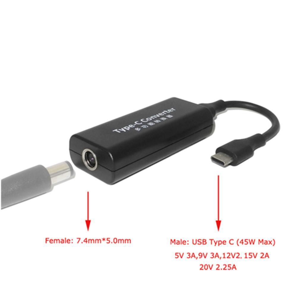 Maxbell 7.4*5.0mm Power Supply to Type-C Converter for HP Notebook Computer Adapter - Aladdin Shoppers