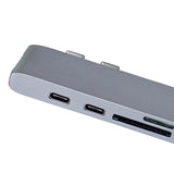 Maxbell 7 in1 USB-C To Type-C 3USB 3.0 Hub HDMI RJ45 Ethernet Micro SDTF OTG Adapter - Aladdin Shoppers
