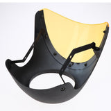 Maxbell 7" Motorcycle Headlight Fairing Screen Cover Cafe Racer Dumb Black + Yellow - Aladdin Shoppers
