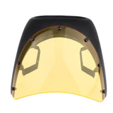 Maxbell 7" Motorcycle Headlight Fairing Screen Cover Cafe Racer Dumb Black + Yellow - Aladdin Shoppers