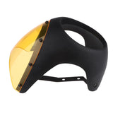 Maxbell 7" Motorcycle Headlight Fairing Screen Cover Cafe Racer Dumb Black + Yellow - Aladdin Shoppers