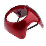 Maxbell 7" Motorcycle Headlight Fairing Screen Cover Cafe Racer Red + Smoke - Aladdin Shoppers