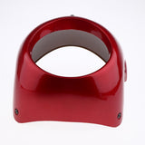 Maxbell 7" Motorcycle Headlight Fairing Screen Cover Cafe Racer Red + Smoke - Aladdin Shoppers