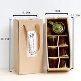 Maxbell 7 Pcs Ceramic Glazed Tea Cups & Teapot Delicate Chinese Kungfu Tea Set Green - Aladdin Shoppers