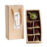 Maxbell 7 Pcs Ceramic Glazed Tea Cups & Teapot Delicate Chinese Kungfu Tea Set Green - Aladdin Shoppers