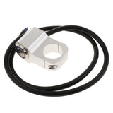 Maxbell 7/8" Motorcycle Handlebar Headlight Fog Light Switch Stainless Steel Blue - Aladdin Shoppers