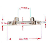 Maxbell 8" 316 Stainless Line Straight Fairlead Bow Chock Marine Boat Cleat Sailing - Aladdin Shoppers