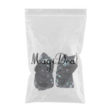 Maxbell 8 Inch Colorful Bow Hairpin Girls Bows with Clip Hair Bows Black unicorn - Aladdin Shoppers
