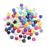 Maxbell 8 mm Round Beads Cross Pattern Acrylic Spacer Bead DIY Jewelry Findings Making Supplies Crafts Pack of 100 Pcs - Aladdin Shoppers