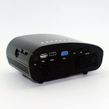 Maxbell 802 Mini Projector LED 3D Full HD 1080P Home Theater USB VGA TV AV Black - Aladdin Shoppers
